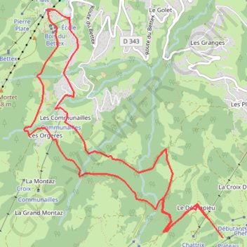 Bettex - Plan de la Croix Saint Nicolas de Véroce GPS track, route, trail