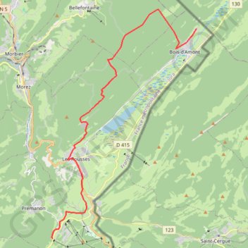 GTJ : La Darbella - Bois-d'Amont GPS track, route, trail