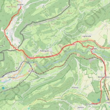 Jougne Romainmôtier GPS track, route, trail