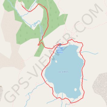 Tour du lac d'Allos GPS track, route, trail
