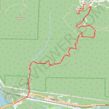 Orford, QC, sentier du ruisseau des chènes GPS track, route, trail