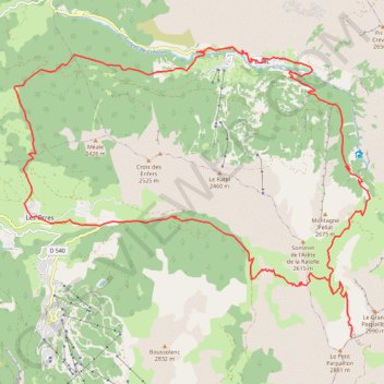 Tour du Parpaillon GPS track, route, trail
