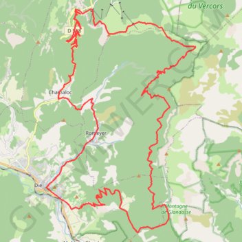 Balcons de Glandasse GPS track, route, trail