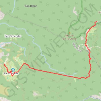 La Nouvelle - Col des Boeufs GPS track, route, trail