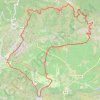 Les Baux - La piste des Lombards GPS track, route, trail