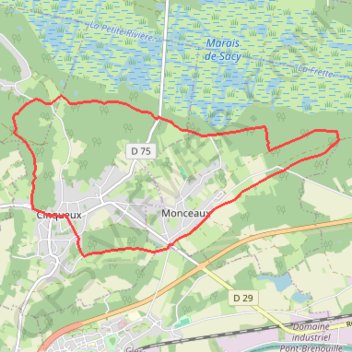 Les Montilles GPS track, route, trail