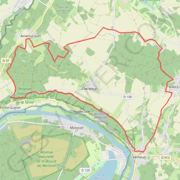 Vétheuil - La Roche-Guyon GPS track, route, trail