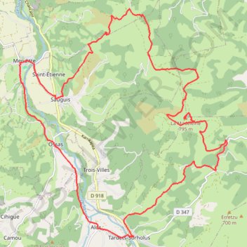 Boucle de la Madeleine GPS track, route, trail