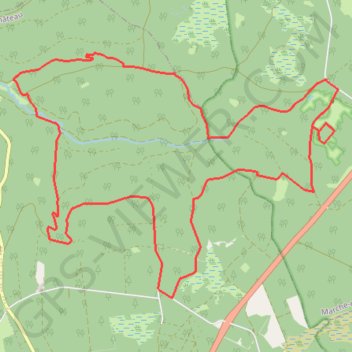 Balade dans la Grande Forêt de Saint-Hubert GPS track, route, trail
