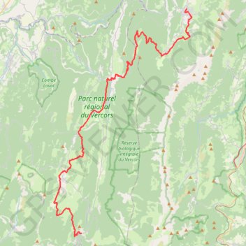 Du Col du Rousset à Villard-de-Lans GPS track, route, trail