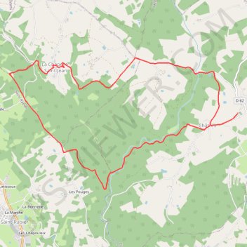 Châtres - La Chapelle Saint Jean GPS track, route, trail