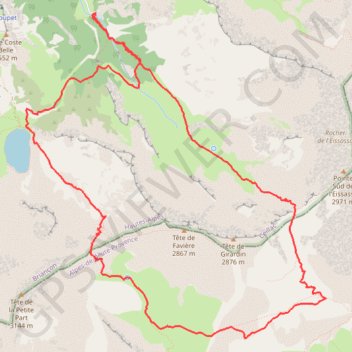 Ceillac Col Tronchet Col Girardin GPS track, route, trail