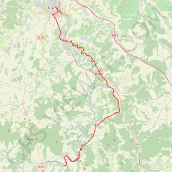 Chatel-Censoir GPS track, route, trail