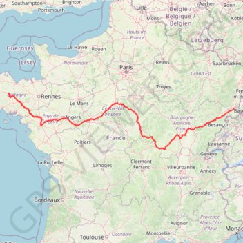Mur de bretagne Mulhouse GPS track, route, trail