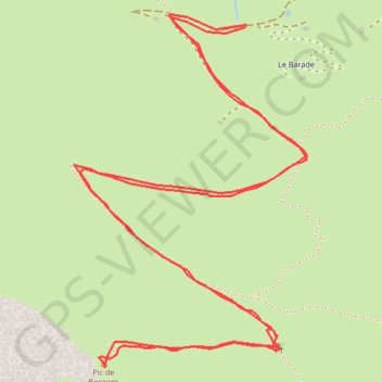 Le Pic Bergons GPS track, route, trail