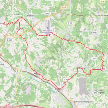 Parcours rando GPS track, route, trail