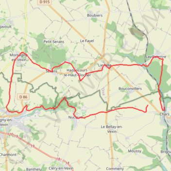 Chars-Magny-Chars GPS track, route, trail
