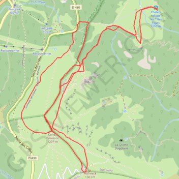Sur les Crêtes des Vosges GPS track, route, trail