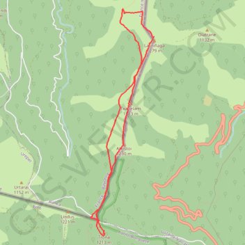 LAURIGNA - ACHISTOY et TRONA depuis Col de Lindus GPS track, route, trail