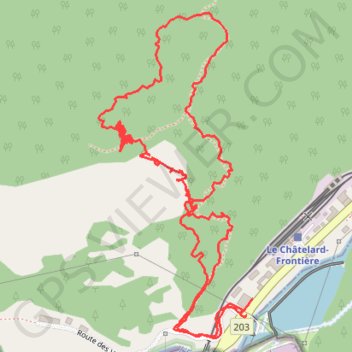 Châtelard - Giétroz GPS track, route, trail