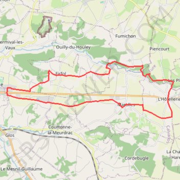Rando Lisieux Décathlon GPS track, route, trail