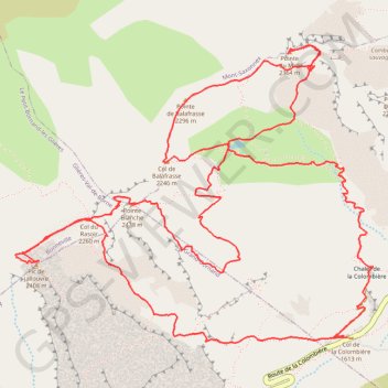 Pointe du Midi, Pointe Blanche et Pic de Jallouvre (Aravis) GPS track, route, trail