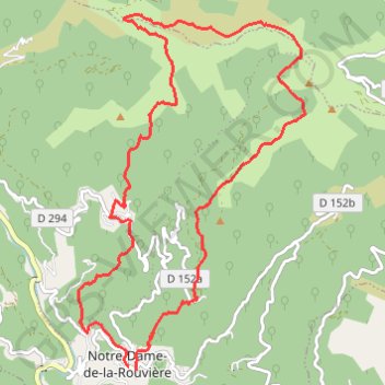 La Grande Draille - Notre-Dame de la Rouvière GPS track, route, trail