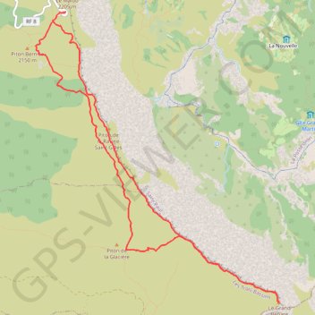 Randonnée du Grand Bénare (Réunion) GPS track, route, trail