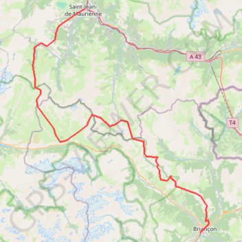 Briancon Saint jean GPS track, route, trail