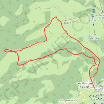 Croix de Colomban GPS track, route, trail