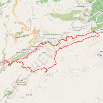 Valle Gran Rey - el Cercado - Valle Gan Rey GPS track, route, trail