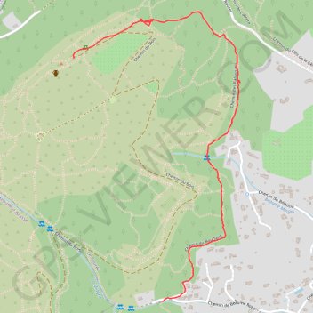 Descente du camp romain - Le Rouret GPS track, route, trail