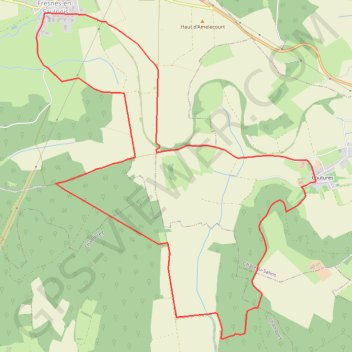 LES QUATRE VENTS GPS track, route, trail