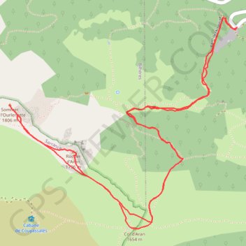 Rocher d'Aran et l'Ourlenotte GPS track, route, trail
