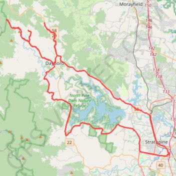 Dayboro - Mount Mee - Kobble Creek GPS track, route, trail