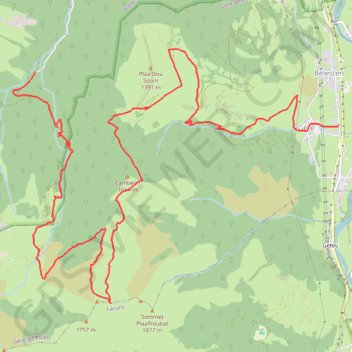 Pic de Gerbe GPS track, route, trail