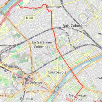 Neuilly-sur-Seine - Colombes GPS track, route, trail
