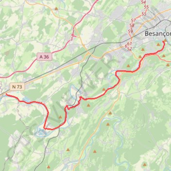 Besançon / St-Vit GPS track, route, trail