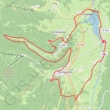 Réal Vallée du Galbe Formiguères GPS track, route, trail