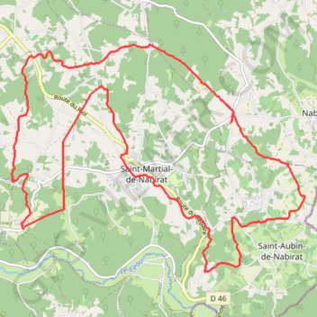 Saint Martial de Nabirat GPS track, route, trail