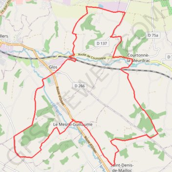 Randonnée du Mesnil-Guillaume GPS track, route, trail