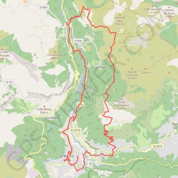 Gorges du loup - Est GPS track, route, trail