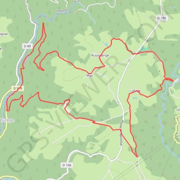 Du plateau Soursacois aux gorges de la Luzège - Soursac - Pays de Haute Corrèze GPS track, route, trail