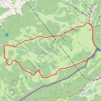 La randonnée des Chalets - Doubs GPS track, route, trail