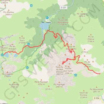Traversée des Pyrénées - Étape 11 GPS track, route, trail