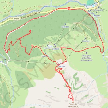 Soum de la Piquette GPS track, route, trail