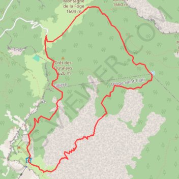 Bornes - Le Parmelan GPS track, route, trail
