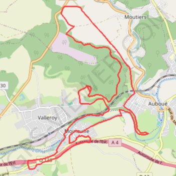 Moinville GPS track, route, trail