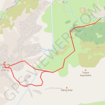 Soum de Male face E GPS track, route, trail