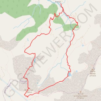 Le Mont Coin - Treicol GPS track, route, trail